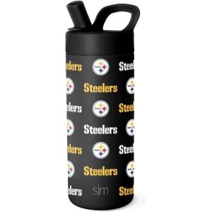 imageSimple Modern Officially Licensed NFL Green Bay Packers Water Bottle with Straw Lid  Leak Proof Insulated Stainless Steel Travel Thermos  Gifts for Men Women Mesa Collection  Green Bay PackersPittsburgh Steelers