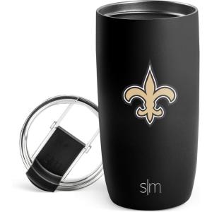 imageSimple Modern Officially Licensed NFL Pittsburgh Steelers 16oz Travel Coffee Tumbler with Flip Lid  Stainless Steel Cup  Football Gifts for Men Women  Voyager Collection  Pittsburgh SteelersNew Orleans Saints