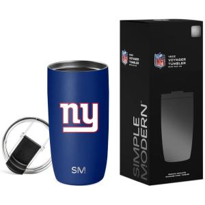 imageSimple Modern Officially Licensed NFL Pittsburgh Steelers 16oz Travel Coffee Tumbler with Flip Lid  Stainless Steel Cup  Football Gifts for Men Women  Voyager Collection  Pittsburgh SteelersNew York Giants