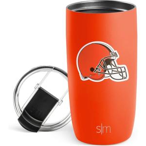 imageSimple Modern Officially Licensed NFL Pittsburgh Steelers 16oz Travel Coffee Tumbler with Flip Lid  Stainless Steel Cup  Football Gifts for Men Women  Voyager Collection  Pittsburgh SteelersCleveland Browns