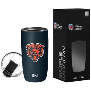 imageSimple Modern Officially Licensed NFL Pittsburgh Steelers 16oz Travel Coffee Tumbler with Flip Lid  Stainless Steel Cup  Football Gifts for Men Women  Voyager Collection  Pittsburgh SteelersChicago Bears