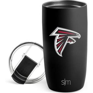 imageSimple Modern Officially Licensed NFL Pittsburgh Steelers 16oz Travel Coffee Tumbler with Flip Lid  Stainless Steel Cup  Football Gifts for Men Women  Voyager Collection  Pittsburgh SteelersAtlanta Falcons