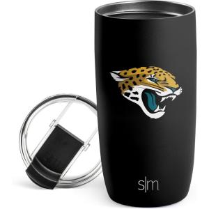 imageSimple Modern Officially Licensed NFL Pittsburgh Steelers 16oz Travel Coffee Tumbler with Flip Lid  Stainless Steel Cup  Football Gifts for Men Women  Voyager Collection  Pittsburgh SteelersJacksonville Jaguars
