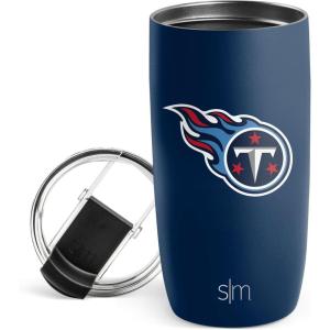 imageSimple Modern Officially Licensed NFL Pittsburgh Steelers 16oz Travel Coffee Tumbler with Flip Lid  Stainless Steel Cup  Football Gifts for Men Women  Voyager Collection  Pittsburgh SteelersTennessee Titans