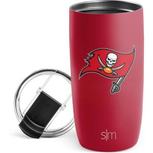 imageSimple Modern Officially Licensed NFL Pittsburgh Steelers 16oz Travel Coffee Tumbler with Flip Lid  Stainless Steel Cup  Football Gifts for Men Women  Voyager Collection  Pittsburgh SteelersTampa Bay Buccaneers
