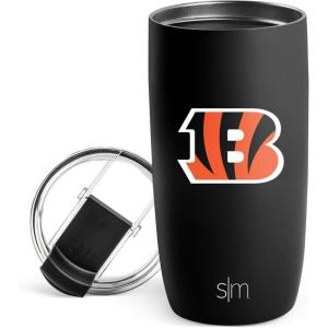 imageSimple Modern Officially Licensed NFL Pittsburgh Steelers 16oz Travel Coffee Tumbler with Flip Lid  Stainless Steel Cup  Football Gifts for Men Women  Voyager Collection  Pittsburgh SteelersCincinnati Bengals