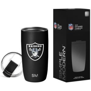 imageSimple Modern Officially Licensed NFL Pittsburgh Steelers 16oz Travel Coffee Tumbler with Flip Lid  Stainless Steel Cup  Football Gifts for Men Women  Voyager Collection  Pittsburgh SteelersLas Vegas Raiders