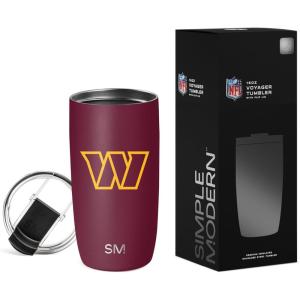 imageSimple Modern Officially Licensed NFL Pittsburgh Steelers 16oz Travel Coffee Tumbler with Flip Lid  Stainless Steel Cup  Football Gifts for Men Women  Voyager Collection  Pittsburgh SteelersWashington Commanders