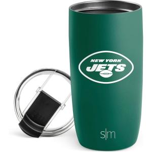 imageSimple Modern Officially Licensed NFL Pittsburgh Steelers 16oz Travel Coffee Tumbler with Flip Lid  Stainless Steel Cup  Football Gifts for Men Women  Voyager Collection  Pittsburgh SteelersNew York Jets