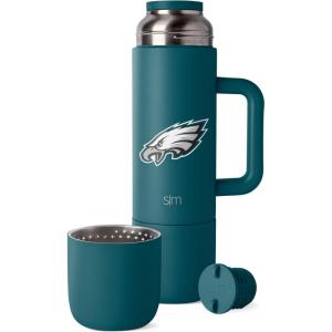 imageSimple Modern Officially Licensed NFL Pittsburgh Steelers 36oz Insulated Hot Beverage Bottle with 2 Mugs  Coffee Thermos  Twist and Pour Top  Travel Friendly  Roam Collection  Pittsburgh SteelersPhiladelphia Eagles