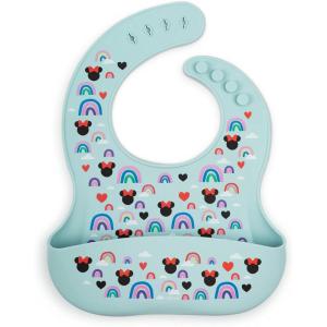 imageSimple Modern Silicon Bib Toddler food bib Disney Minnie Mouse Rainbows