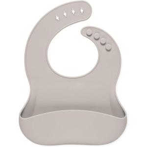 imageSimple Modern Silicon Bib Toddler food bibAlmond Birch