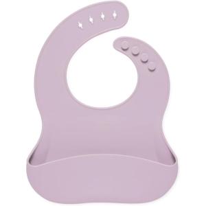 imageSimple Modern Silicon Bib Toddler food bibLavender Mist