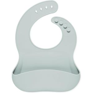 imageSimple Modern Silicon Bib Toddler food bibSea Glass Sage