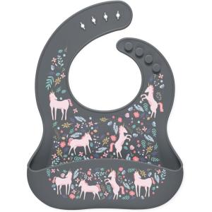 imageSimple Modern Silicon Bib Toddler food bibUnicorn Fields