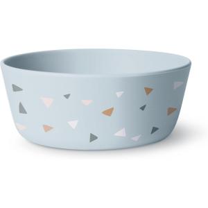 imageSimple Modern Silicone Bowl for Baby Toddler  Feeding Supplies Baby Food Bowls Dinnerware Dishes for Kids  Microwave Safe  Bennett Collection  Gray TrianglesGray Triangles