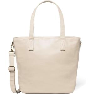 imageSimple Modern Vegan Leather Tote Bag for Women  Medium Work Purse with Compartments ampamp Laptop SleeveOat