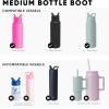 imageSimple Modern Boot for Summit ampamp Ascent Water Bottles  Fits 10oz  24oz  Does NOT fit Trek Tumblers Classics Voyagers Mesa Loop Mesa Sport  AntiSlip Silicone Sleeve  BlushSea Glass Sage