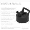 imageSimple Modern Straw Lid Replacement Straws  Four Pack  Fits All Summit and Hydro Flask Wide Mouth Water Bottle Sizes  Insulated Cap for 10 12 14 16 18 20 22 24 32 40 64 ampamp 84 oz  ClearWinter White