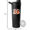 imageSimple Modern Officially Licensed NFL Pittsburgh Steelers Stainless Steel Shaker Bottle with Ball 24oz  Metal Insulated Cup Protein Mixes Shakes Pre Workout  Rally Collection  Pittsburgh SteelersCincinnati Bengals