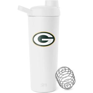 imageSimple Modern Officially Licensed NFL Pittsburgh Steelers Stainless Steel Shaker Bottle with Ball 24oz  Metal Insulated Cup Protein Mixes Shakes Pre Workout  Rally Collection  Pittsburgh SteelersGreen Bay Packers