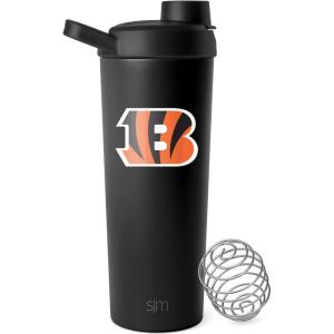 imageSimple Modern Officially Licensed NFL Pittsburgh Steelers Stainless Steel Shaker Bottle with Ball 24oz  Metal Insulated Cup Protein Mixes Shakes Pre Workout  Rally Collection  Pittsburgh SteelersCincinnati Bengals
