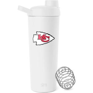 imageSimple Modern Officially Licensed NFL Pittsburgh Steelers Stainless Steel Shaker Bottle with Ball 24oz  Metal Insulated Cup Protein Mixes Shakes Pre Workout  Rally Collection  Pittsburgh SteelersKansas City Chiefs