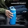 imageSimple Modern Water Bottle with Straw Lid  Vacuum Insulated Stainless Steel Metal Thermos  Reusable Leak Proof BPAFree Flask for Sports Gym  Summit Collection  30oz Almond Birch