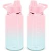 imageSimple Modern 32oz Water Bottle with Straw Lid  Reusable BPAFree Tritan Plastic Lightweight Sports Bottles for Gym  Summit Collection  Sweet TaffyOmbre Sweet Taffy