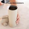 imageSimple Modern Stainless Steel Shaker Bottle with Ball 24oz  Metal Insulated Cup for Protein Mixes Shakes and Pre Workout  Rally Collection  Almond BirchLavender Mist