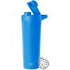 imageSimple Modern Stainless Steel Shaker Bottle with Ball 24oz  Metal Insulated Cup for Protein Mixes Shakes and Pre Workout  Rally Collection  Almond BirchSupersonic Blue