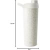 imageSimple Modern Stainless Steel Shaker Bottle with Ball 24oz  Metal Insulated Cup for Protein Mixes Shakes and Pre Workout  Rally Collection  Almond BirchPattern Cream Leopard