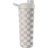 imageSimple Modern Stainless Steel Shaker Bottle with Ball 24oz  Metal Insulated Cup for Protein Mixes Shakes and Pre Workout  Rally Collection  Almond BirchPattern Checkmate