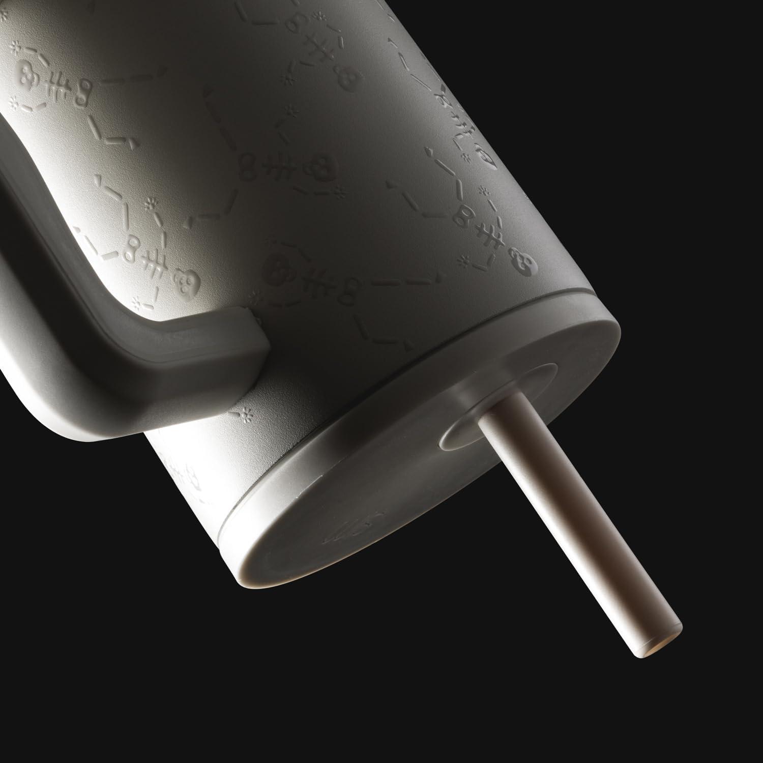 imageSimple Modern 40 oz Tumbler with Handle and Straw Lid  LeakProof Insulated Stainless Steel Water Bottle Travel Mug Cupholder Use  Gifts for Women Men Him Her  Trek Signature  BerryHalloween Dancing Skeletons