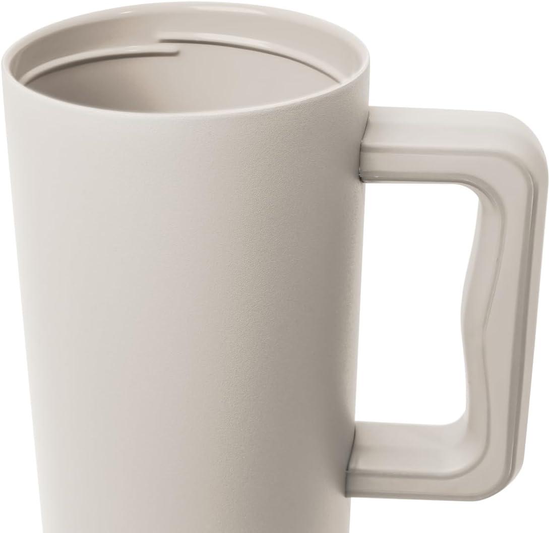 imageSimple Modern 40 oz Tumbler with Handle and Straw Lid  LeakProof Insulated Stainless Steel Water Bottle Travel Mug Cupholder Use  Gifts for Women Men Him Her  Trek Signature  BerryAlmond Birch