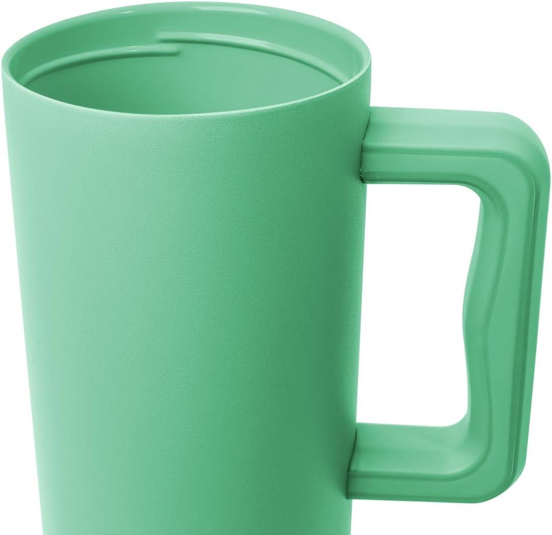 imageSimple Modern 40 oz Tumbler with Handle and Straw Lid  LeakProof Insulated Stainless Steel Water Bottle Travel Mug Cupholder Use  Gifts for Women Men Him Her  Trek Signature  BerryMistletoe