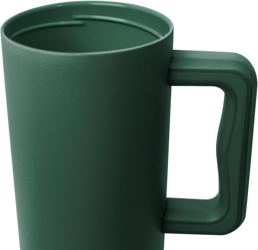 imageSimple Modern 40 oz Tumbler with Handle and Straw Lid  LeakProof Insulated Stainless Steel Water Bottle Travel Mug Cupholder Use  Gifts for Women Men Him Her  Trek Signature  BerryForest