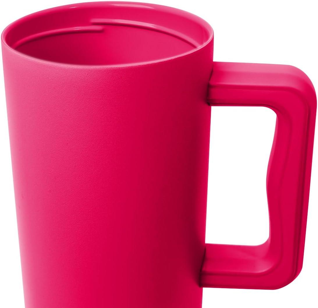 imageSimple Modern 40 oz Tumbler with Handle and Straw Lid  LeakProof Insulated Stainless Steel Water Bottle Travel Mug Cupholder Use  Gifts for Women Men Him Her  Trek Signature  BerryRaspberry Ripple