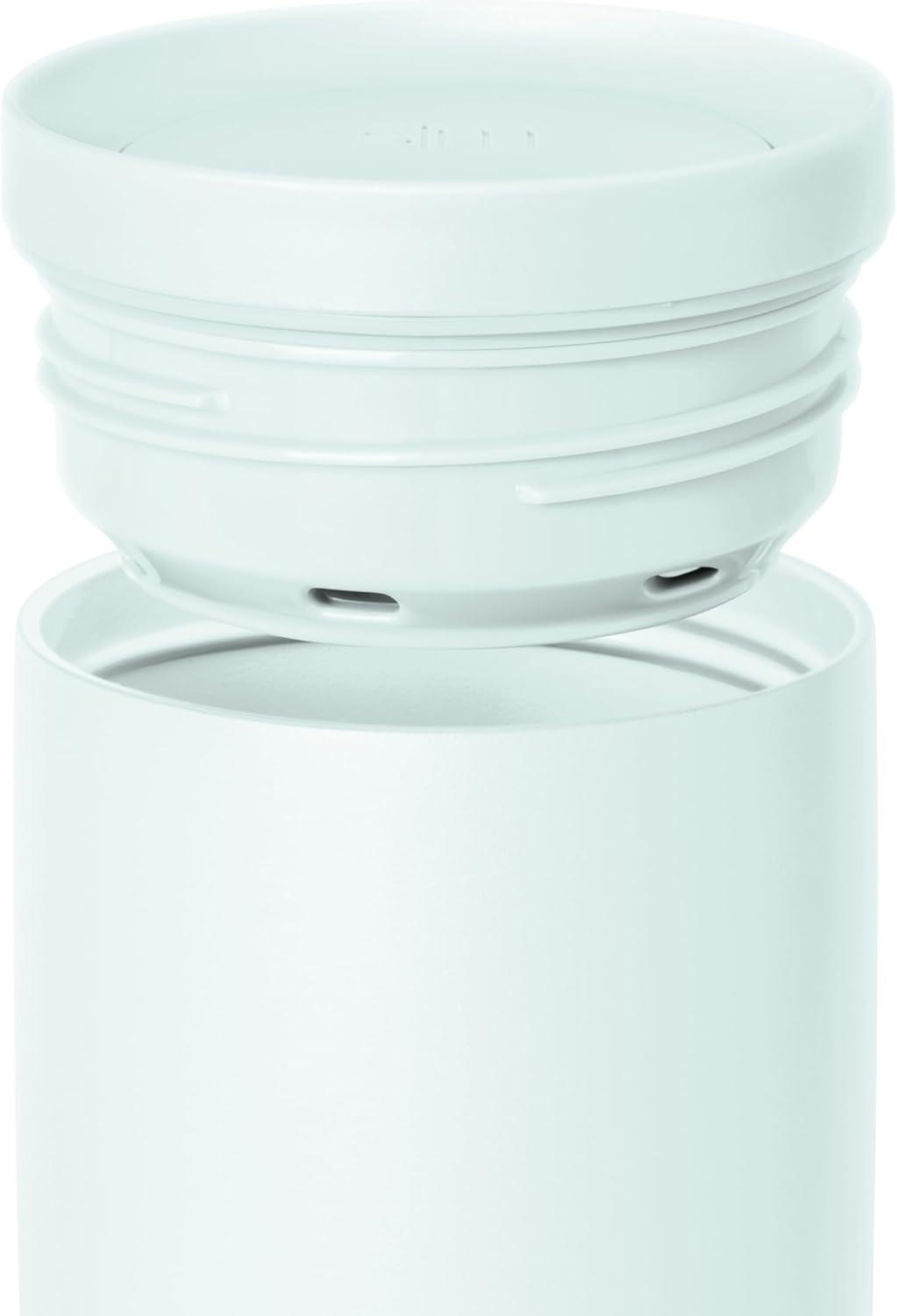 imageSimple Modern Travel Coffee Mug Tumbler with 360 Lid  CeramicLined Insulated Stainless Steel Cold Brew Iced Coffee Cup Thermos  Gifts for Women Men Her Him  Voyager Signature  16oz  ForestArctic Blue