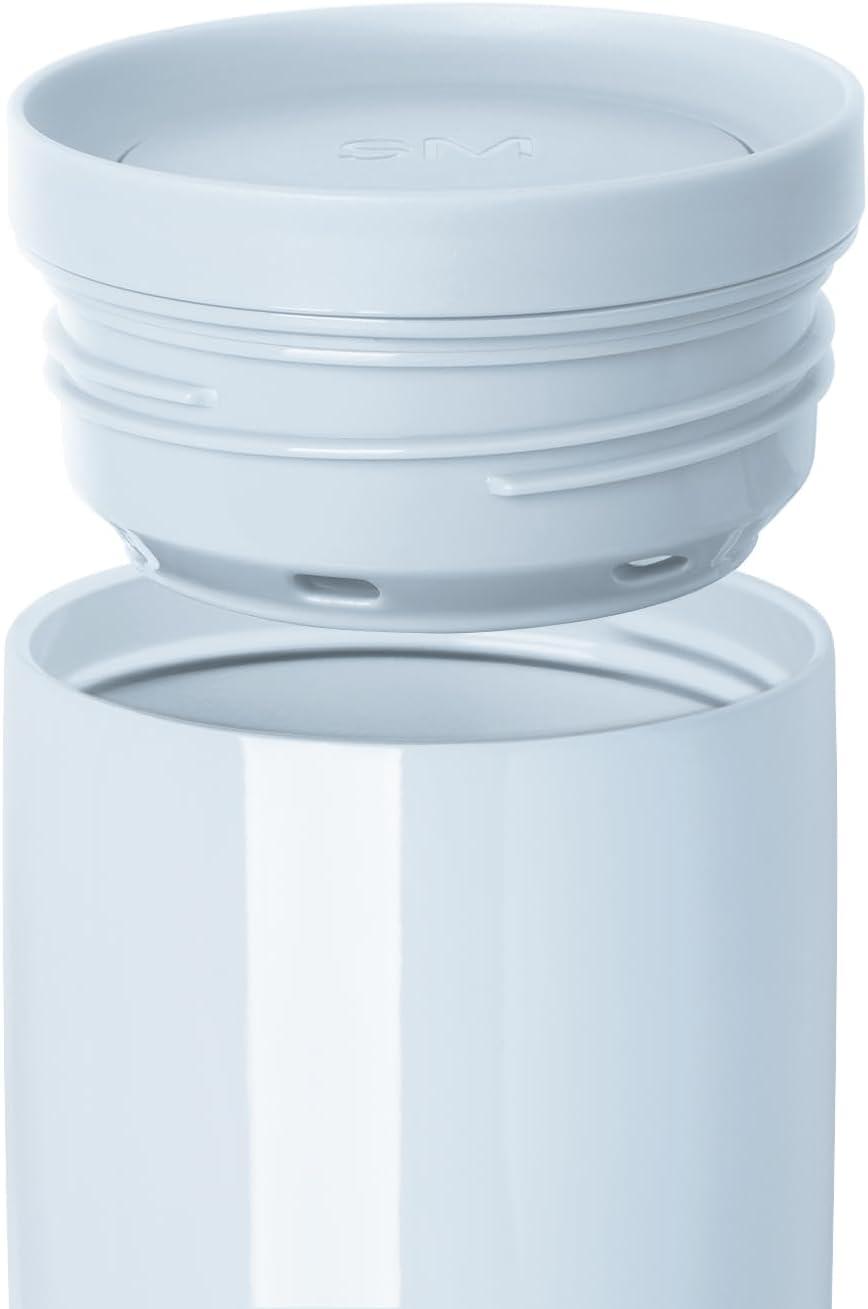 imageSimple Modern Travel Coffee Mug Tumbler with 360 Lid  CeramicLined Insulated Stainless Steel Cold Brew Iced Coffee Cup Thermos  Gifts for Women Men Her Him  Voyager Signature  16oz  ForestShiny Ice Melt