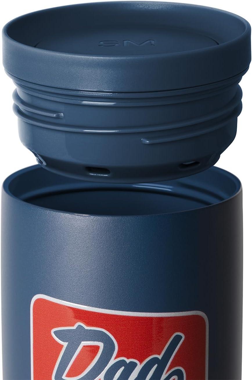 imageSimple Modern Travel Coffee Mug Tumbler with 360 Lid  CeramicLined Insulated Stainless Steel Cold Brew Iced Coffee Cup Thermos  Gifts for Women Men Her Him  Voyager Signature  16oz  ForestPattern Vintage Dad