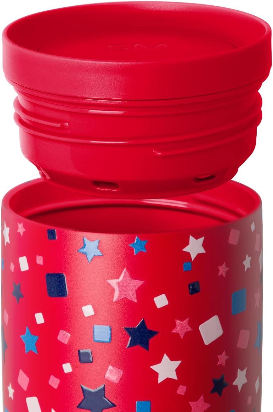 imageSimple Modern Travel Coffee Mug Tumbler with 360 Lid  CeramicLined Insulated Stainless Steel Cold Brew Iced Coffee Cup Thermos  Gifts for Women Men Her Him  Voyager Signature  16oz  ForestPattern Star Speckled Banner