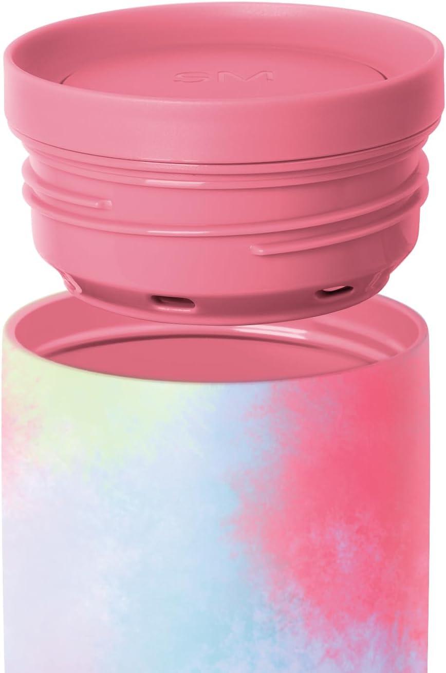 imageSimple Modern Travel Coffee Mug Tumbler with 360 Lid  CeramicLined Insulated Stainless Steel Cold Brew Iced Coffee Cup Thermos  Gifts for Women Men Her Him  Voyager Signature  16oz  ForestPattern Kaleidoscope