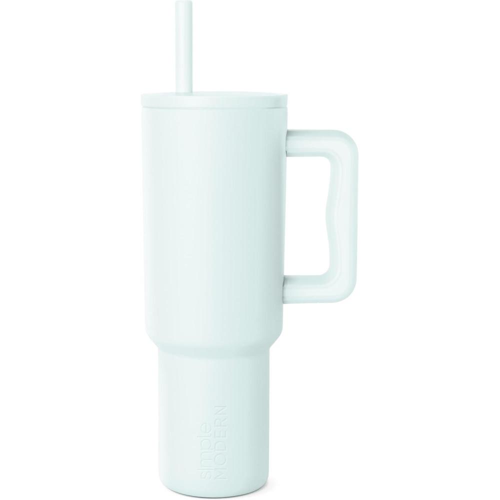 imageSimple Modern 40 oz Tumbler with Handle and Straw Lid  LeakProof Insulated Stainless Steel Water Bottle Travel Mug Cupholder Use  Gifts for Women Men Him Her  Trek Signature  BerryArctic Blue