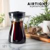 imageSimple Modern Hugo Cold Brew Coffee Maker  Airtight Pitcher with Fine Mesh Filter  Iced Tea Brewer  15 Quart