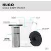 imageSimple Modern Hugo Cold Brew Coffee Maker  Airtight Pitcher with Fine Mesh Filter  Iced Tea Brewer  15 Quart