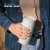 imageSimple Modern Travel Coffee Mug Tumbler with 360 Lid  CeramicLined Insulated Stainless Steel Cold Brew Iced Coffee Cup Thermos  Gifts for Women Men Her Him  Voyager Signature  16oz  ForestMistletoe