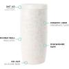 imageSimple Modern Travel Coffee Mug Tumbler with 360 Lid  CeramicLined Insulated Stainless Steel Cold Brew Iced Coffee Cup Thermos  Gifts for Women Men Her Him  Voyager Signature  16oz  ForestPattern Cream Leopard