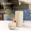 imageSimple Modern Travel Coffee Mug Tumbler with 360 Lid  CeramicLined Insulated Stainless Steel Cold Brew Iced Coffee Cup Thermos  Gifts for Women Men Her Him  Voyager Signature  16oz  ForestMistletoe