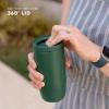 imageSimple Modern Travel Coffee Mug Tumbler with 360 Lid  CeramicLined Insulated Stainless Steel Cold Brew Iced Coffee Cup Thermos  Gifts for Women Men Her Him  Voyager Signature  16oz  ForestPattern Cream Leopard